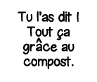 Tu l as dit   Tout ça gr   ce au compost 