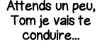 Attends un peu, Tom je vais te conduire   