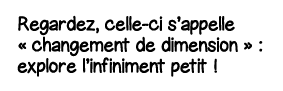 Regardez, celle-ci s appelle   changement de dimension   : explore l infiniment petit  