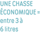une chasse économique   entre 3 à 6 litres