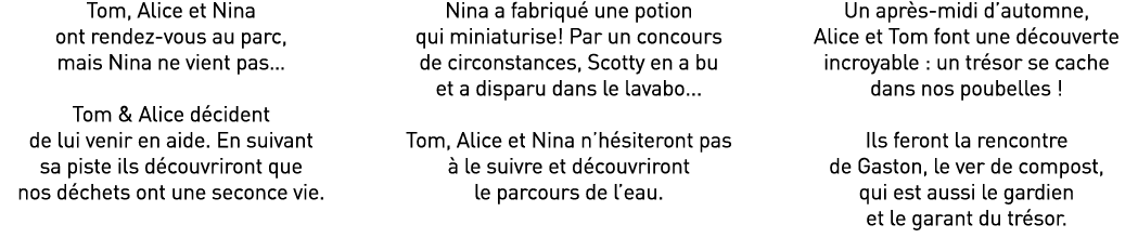 Tom, Alice et Nina ont rendez-vous au parc, mais Nina ne vient pas  Tom & Alice décident de lui venir en aide  En sui   