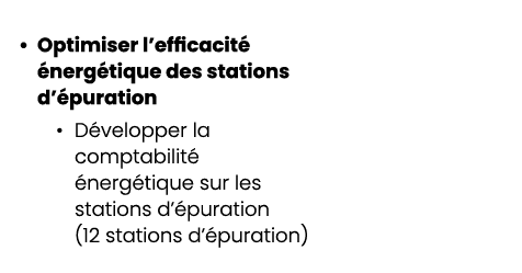 • Optimiser l’efficacit  nerg tique des stations d’ puration • D velopper la comptabilit   nerg tique sur les statio...
