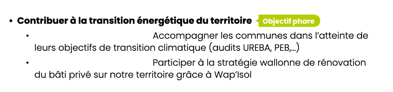 • Contribuer  la transition  nerg tique du territoire ￼ • Accompagner les communes dans l’atteinte de leurs objectif...