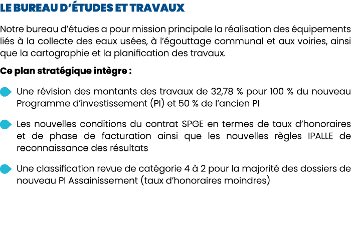 Le bureau d’ tudes et travaux Notre bureau d’ tudes a pour mission principale la r alisation des quipements li s   l...