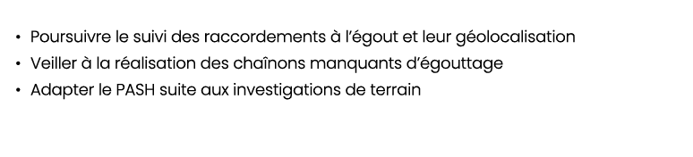 • Poursuivre le suivi des raccordements  l’ gout et leur g olocalisation • Veiller   la r alisation des cha nons man...