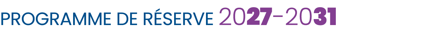 Programme de r serve 2027 2031