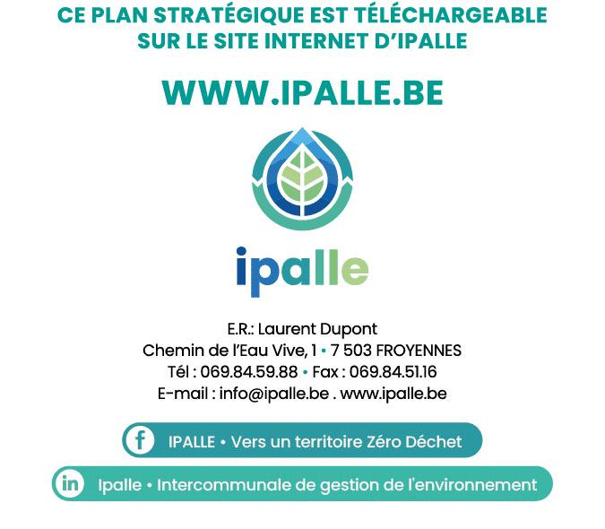 ce plan strat gique est t l chargeable sur le site internet d’Ipalle www.ipalle.be ￼ E.R.: Laurent Dupont Chemin de l...
